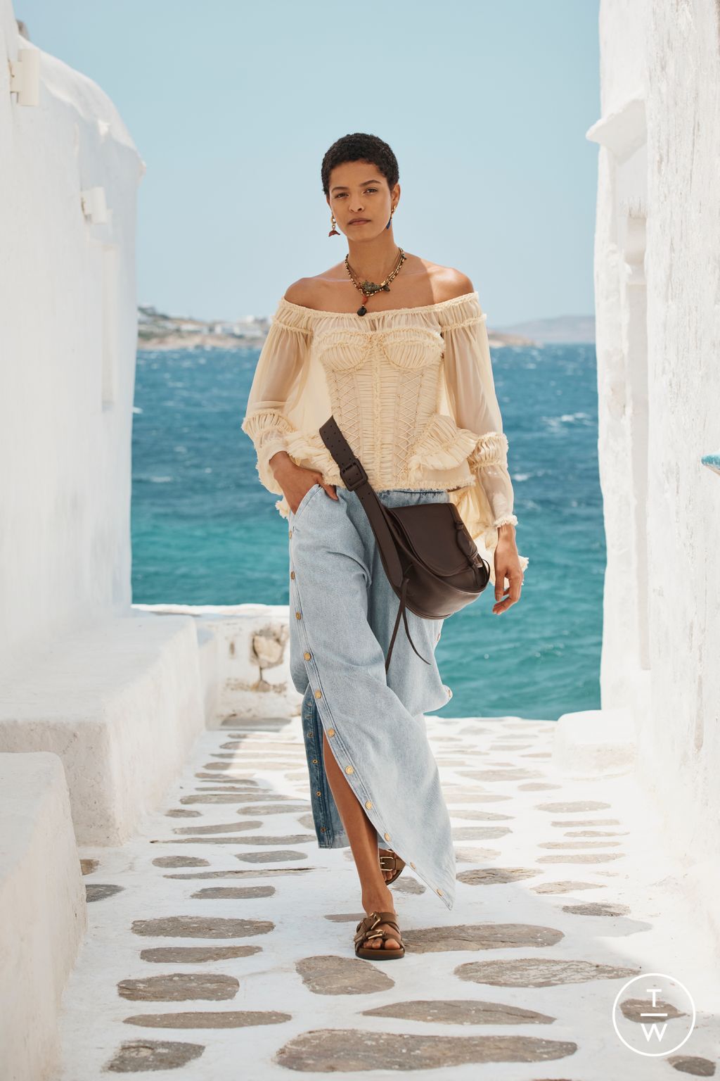 Fashion Week Paris Resort 2026 look 20 from the Zimmermann collection womenswear