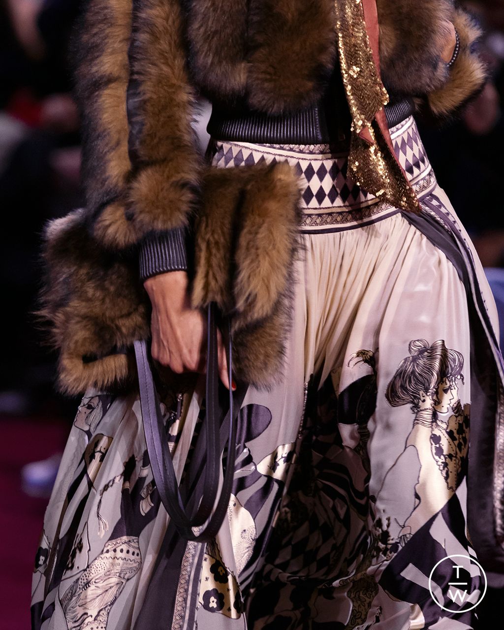 Fashion Week Paris Fall/Winter 2024 look 3 from the Zimmermann collection womenswear accessories