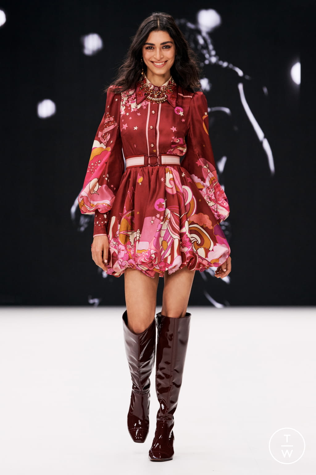 Fashion Week New York Fall/Winter 2021 look 6 de la collection Zimmermann womenswear