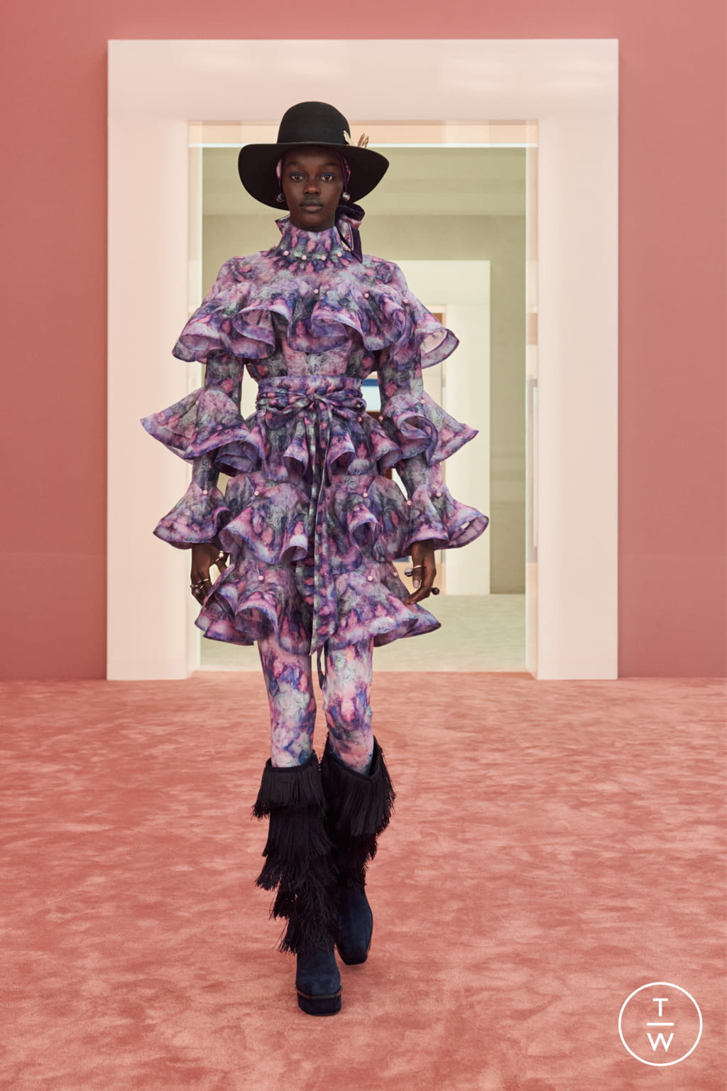 Fashion Week New York Fall/Winter 2022 look 18 from the Zimmermann collection womenswear