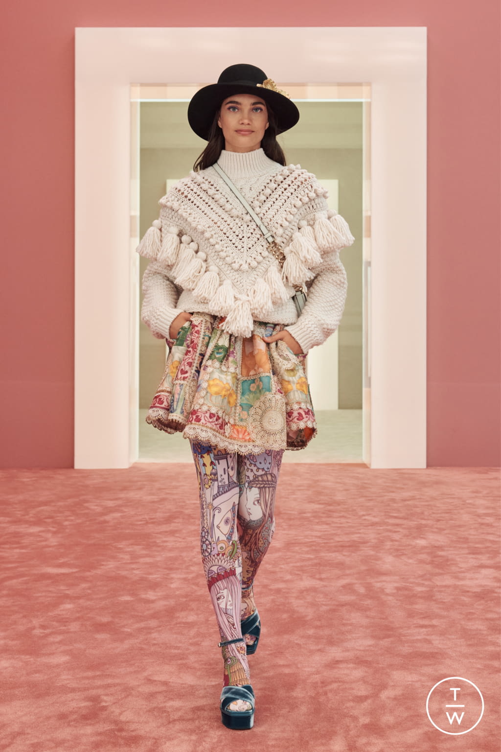 Fashion Week New York Fall/Winter 2022 look 24 from the Zimmermann collection womenswear
