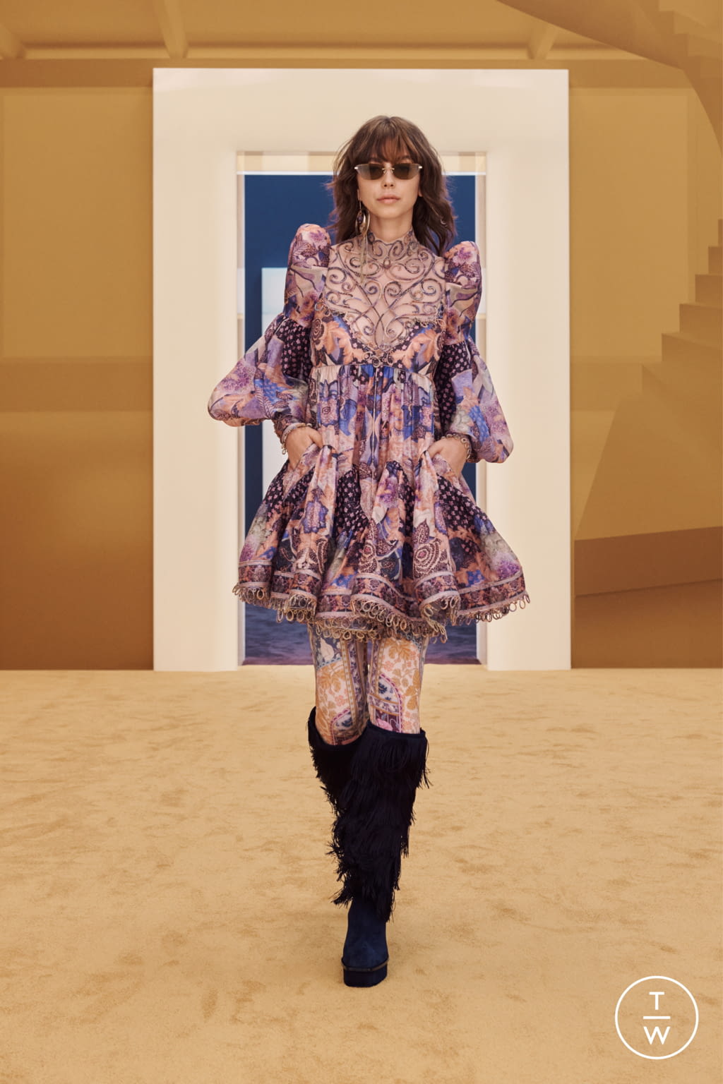 Fashion Week New York Fall/Winter 2022 look 32 from the Zimmermann collection womenswear