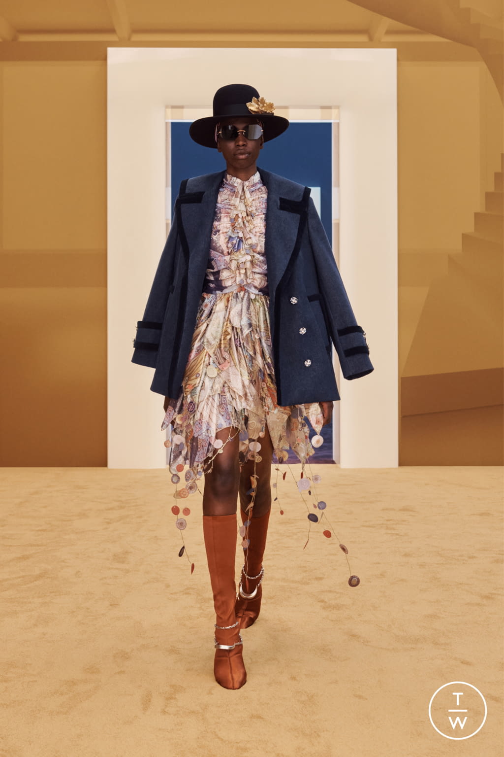 Fashion Week New York Fall/Winter 2022 look 33 from the Zimmermann collection womenswear