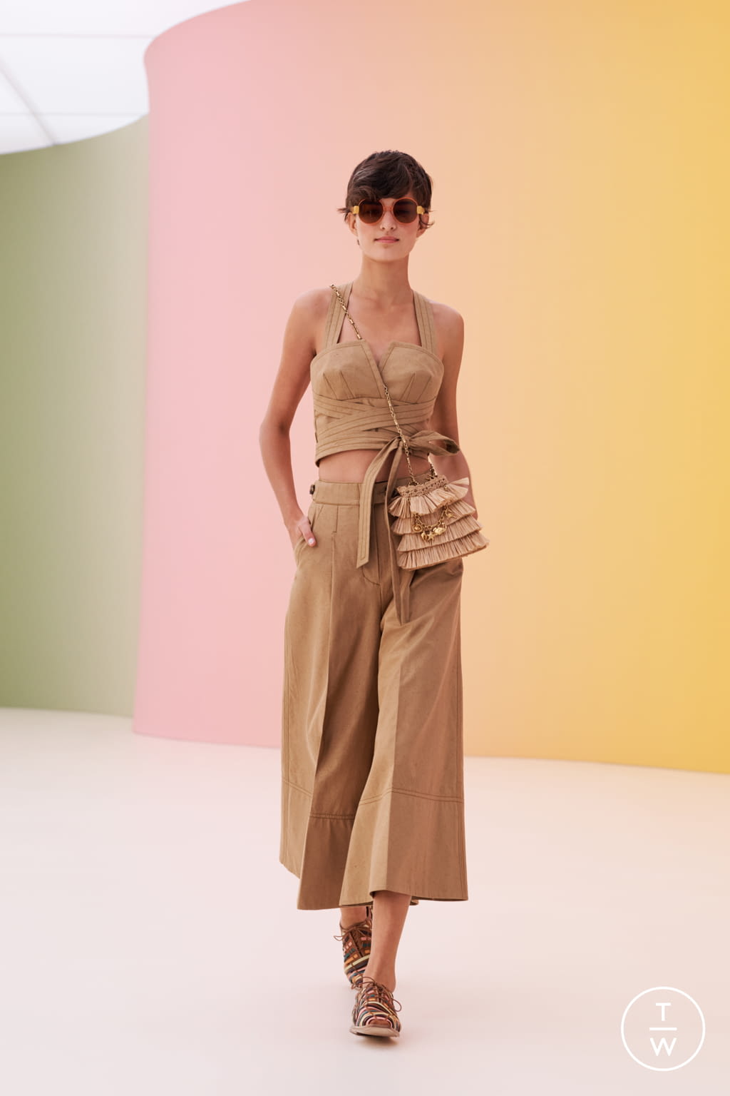 Fashion Week New York Resort 2022 look 19 from the Zimmermann collection womenswear