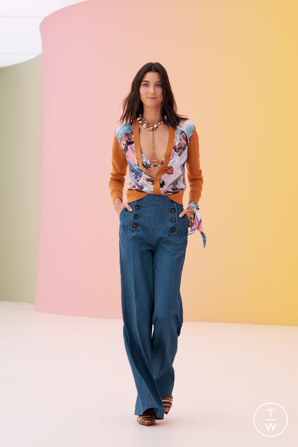 Fashion Week New York Resort 2022 look 22 from the Zimmermann collection womenswear