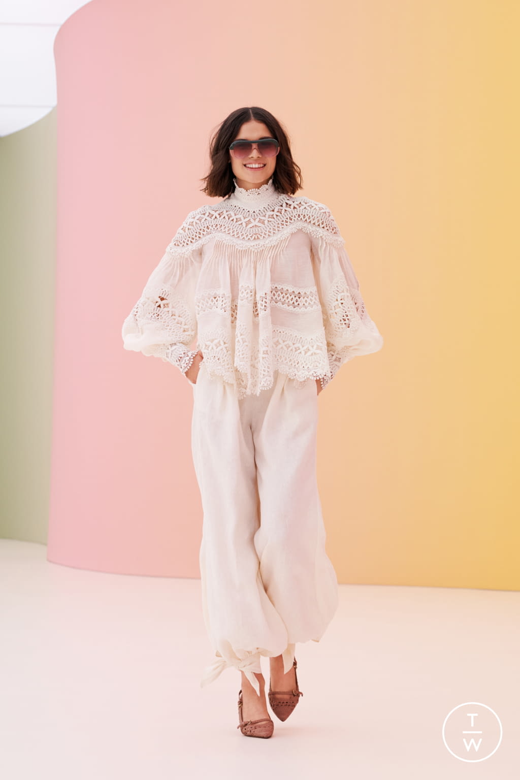 Fashion Week New York Resort 2022 look 35 from the Zimmermann collection womenswear