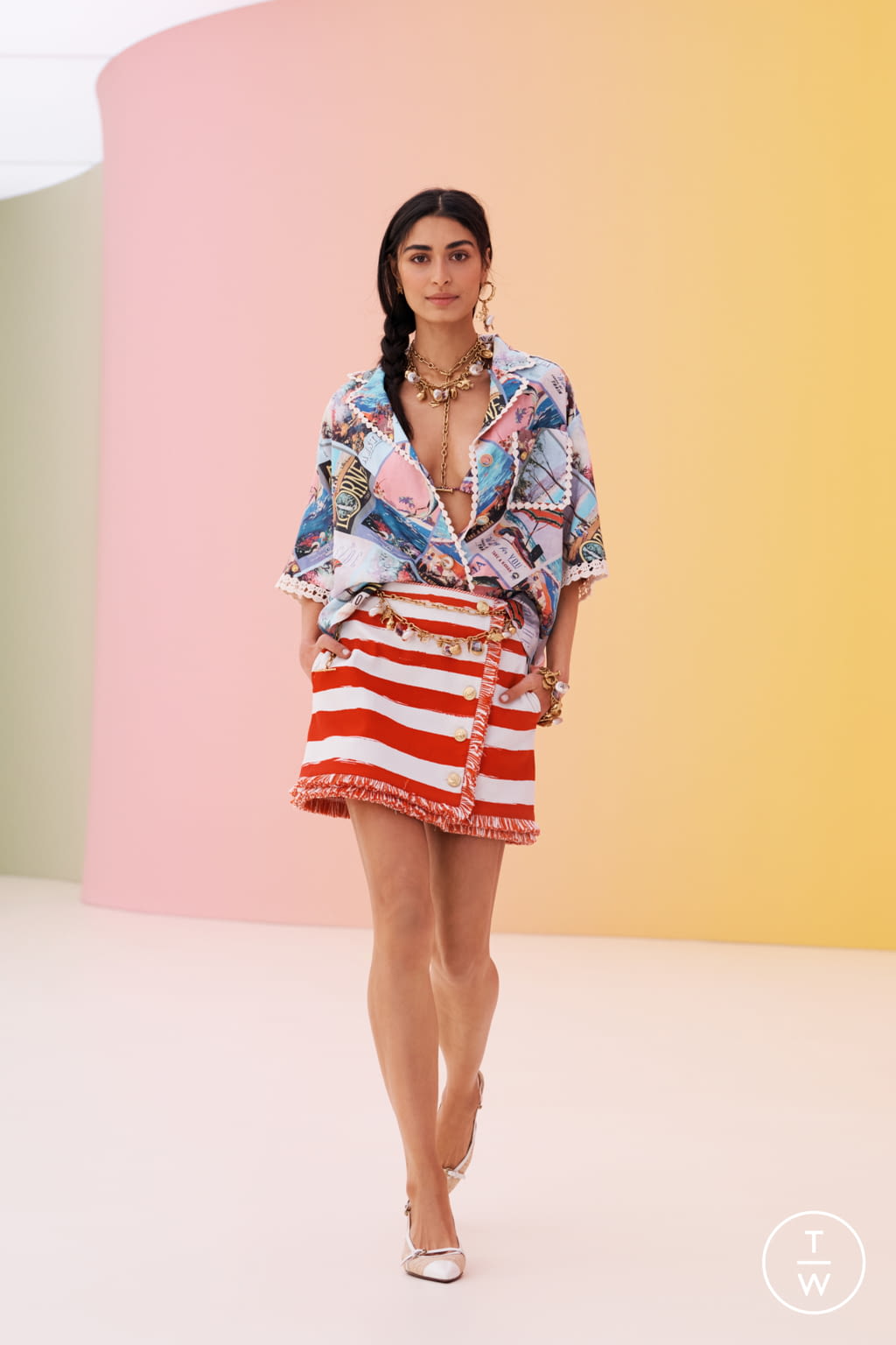 Fashion Week New York Resort 2022 look 8 from the Zimmermann collection womenswear