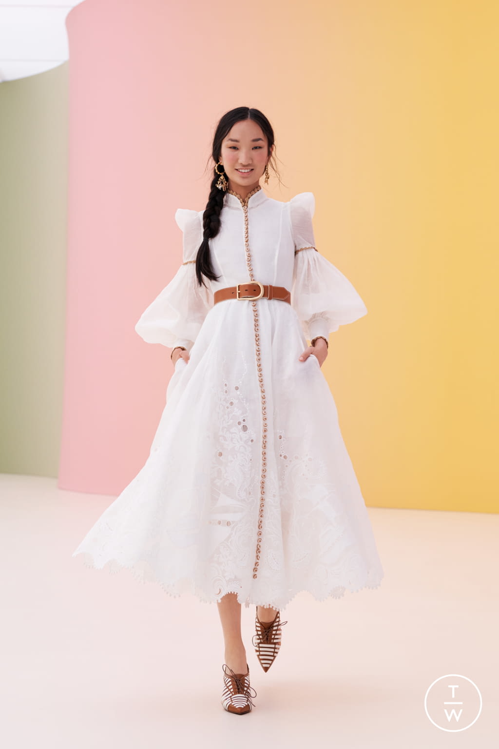 Fashion Week New York Resort 2022 look 9 from the Zimmermann collection womenswear