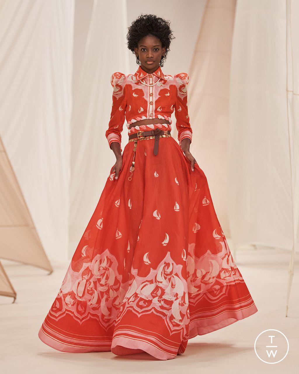 Fashion Week New York Resort 2023 look 14 from the Zimmermann collection 女装