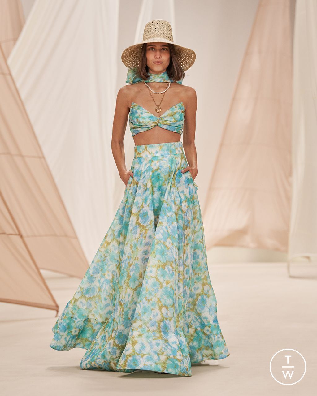 Fashion Week New York Resort 2023 look 26 from the Zimmermann collection womenswear