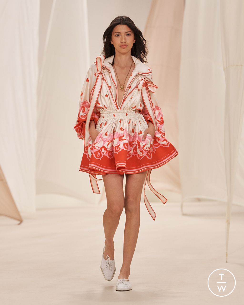 Fashion Week New York Resort 2023 look 5 from the Zimmermann collection womenswear