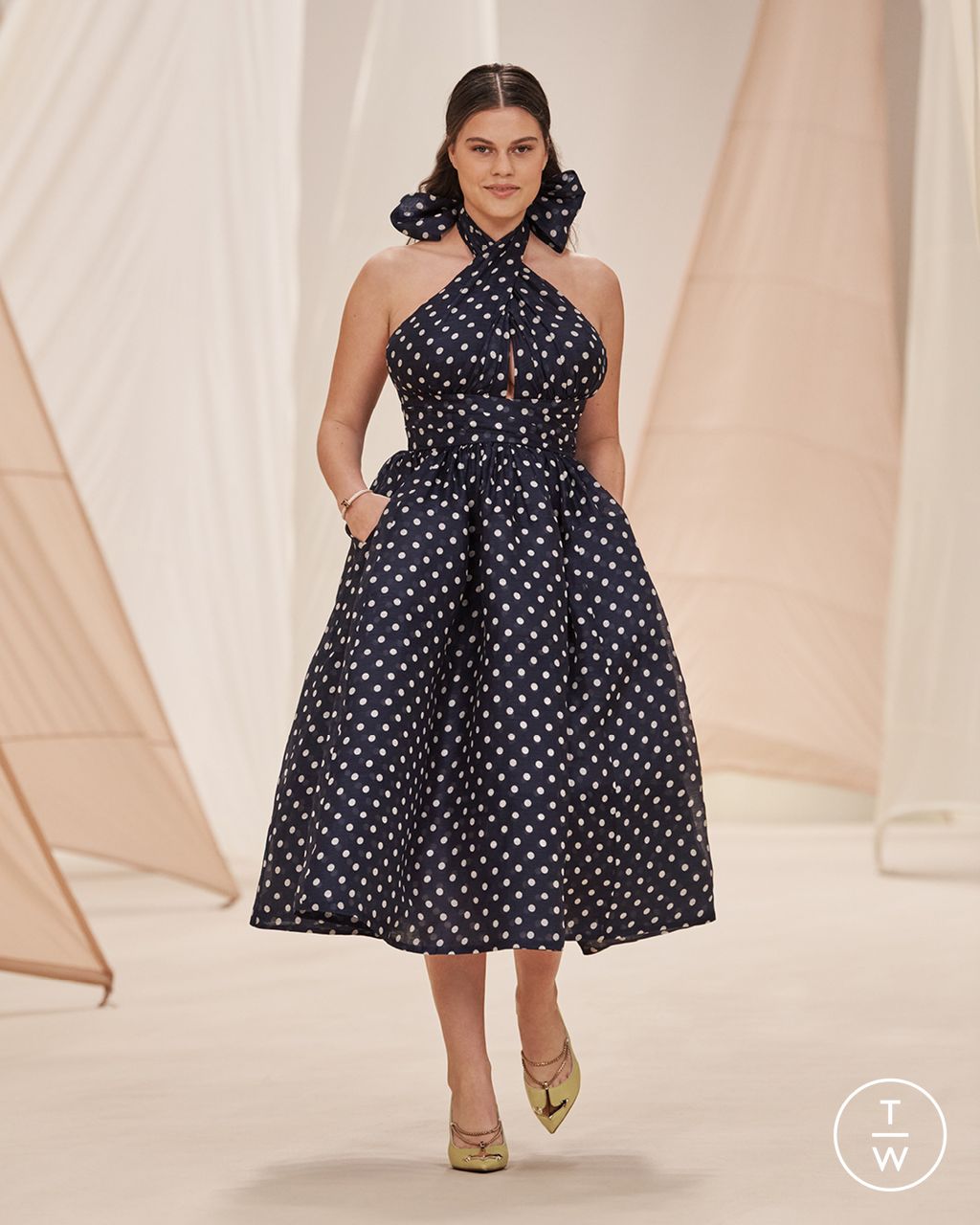 Fashion Week New York Resort 2023 look 7 from the Zimmermann collection womenswear