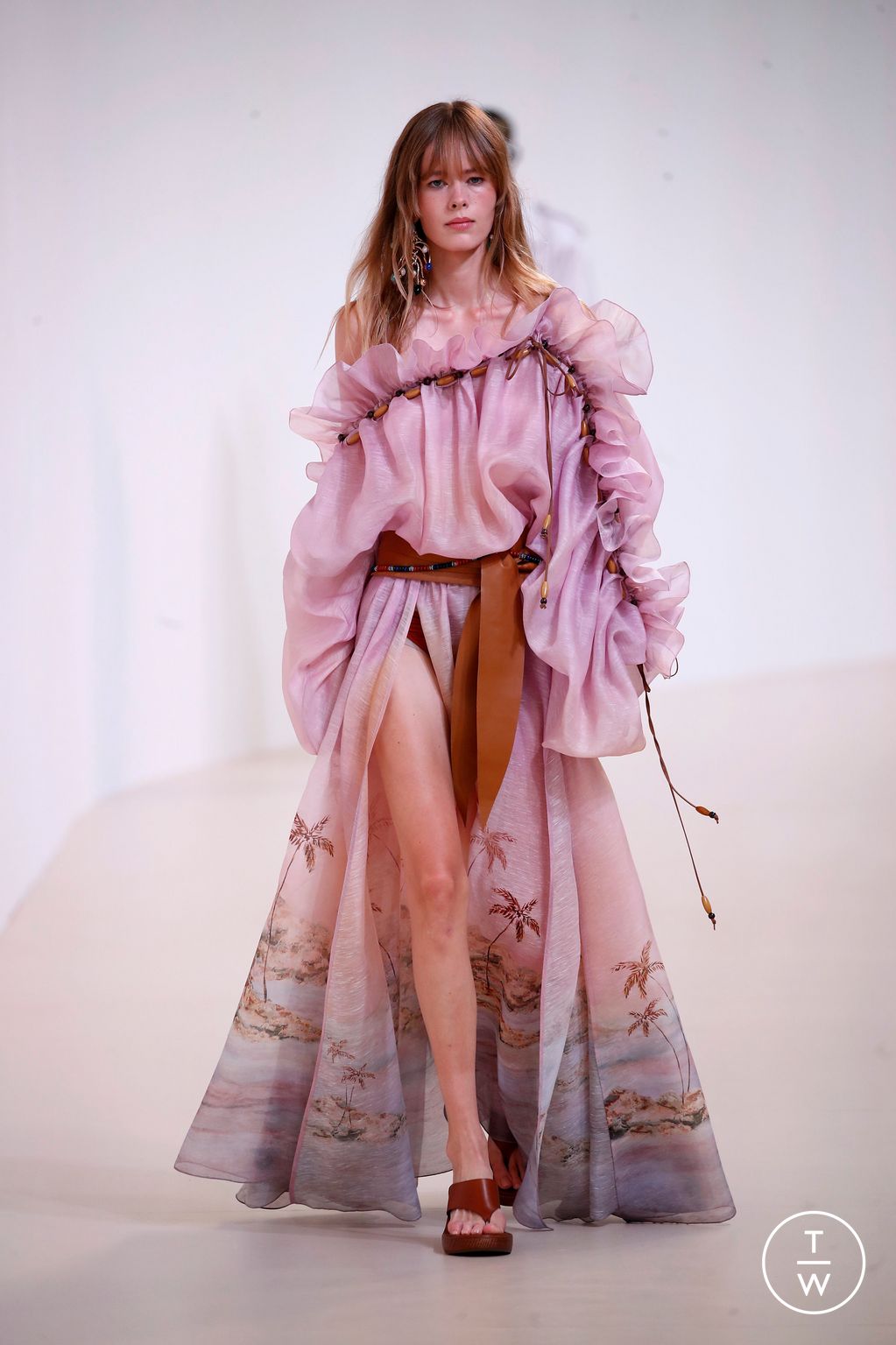 Fashion Week Paris Spring-Summer 2025 look 45 from the Zimmermann collection womenswear