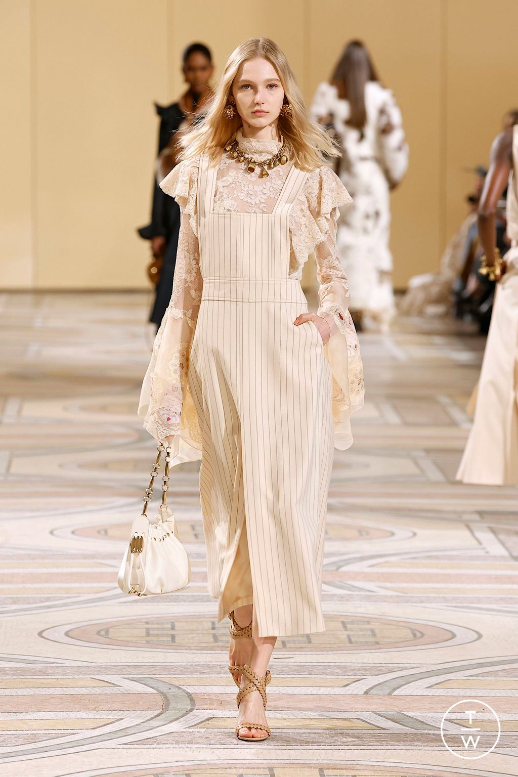Fashion Week Paris Fall/Winter 2025 look 7 from the Zimmermann collection womenswear