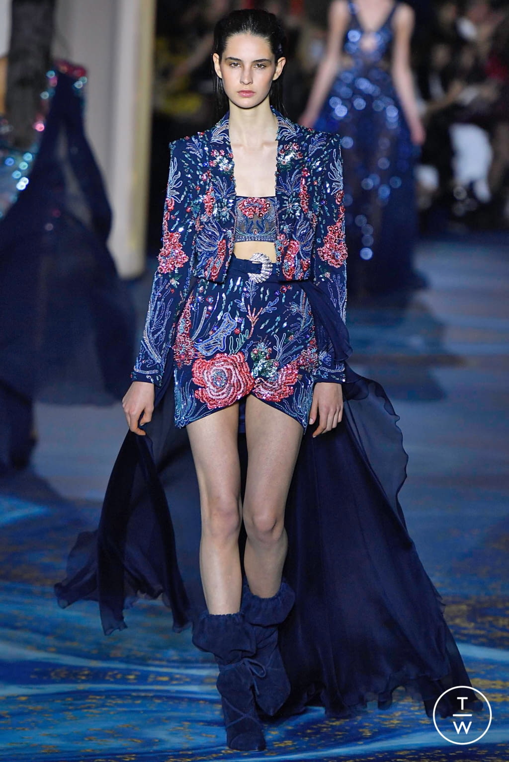 Fashion Week Paris Spring/Summer 2019 look 4 from the Zuhair Murad collection 高级定制