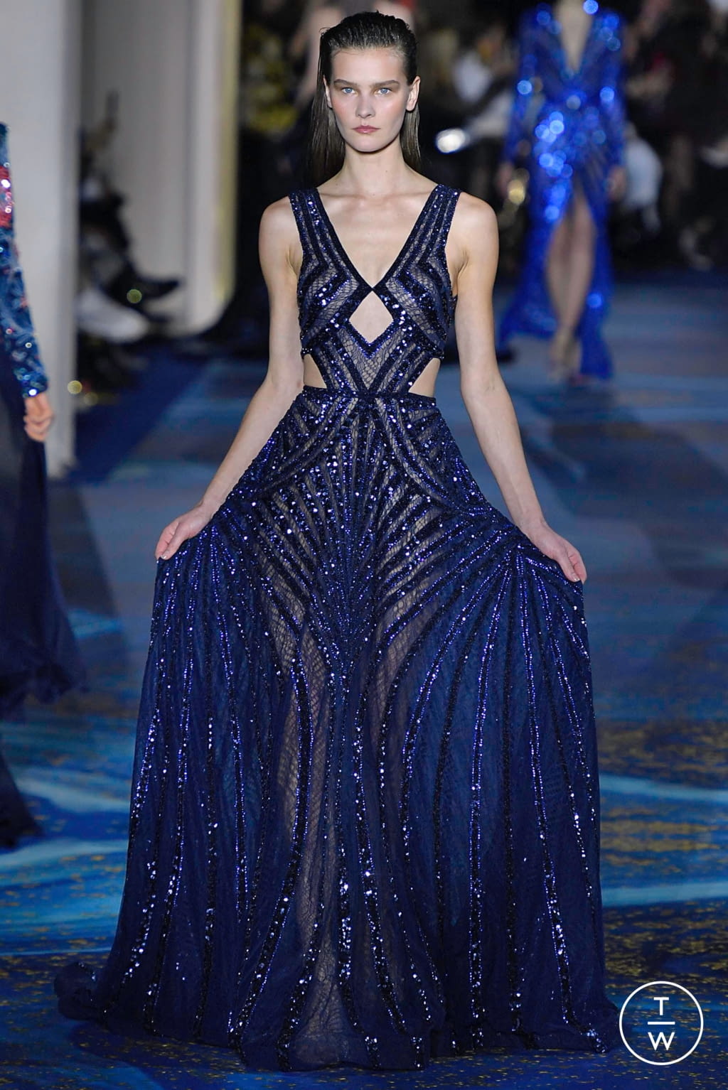 Fashion Week Paris Spring/Summer 2019 look 5 from the Zuhair Murad collection couture