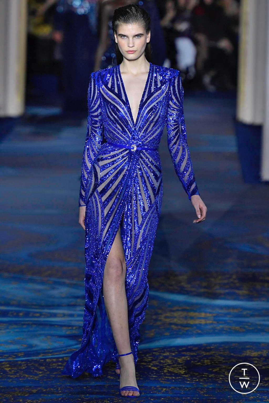 Fashion Week Paris Spring/Summer 2019 look 6 from the Zuhair Murad collection 高级定制