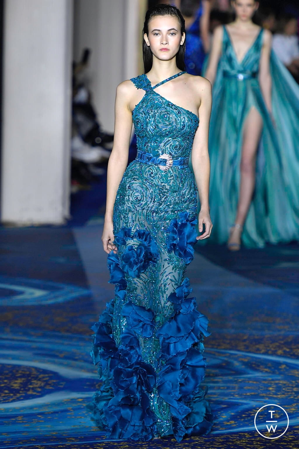 Fashion Week Paris Spring/Summer 2019 look 10 from the Zuhair Murad collection 高级定制