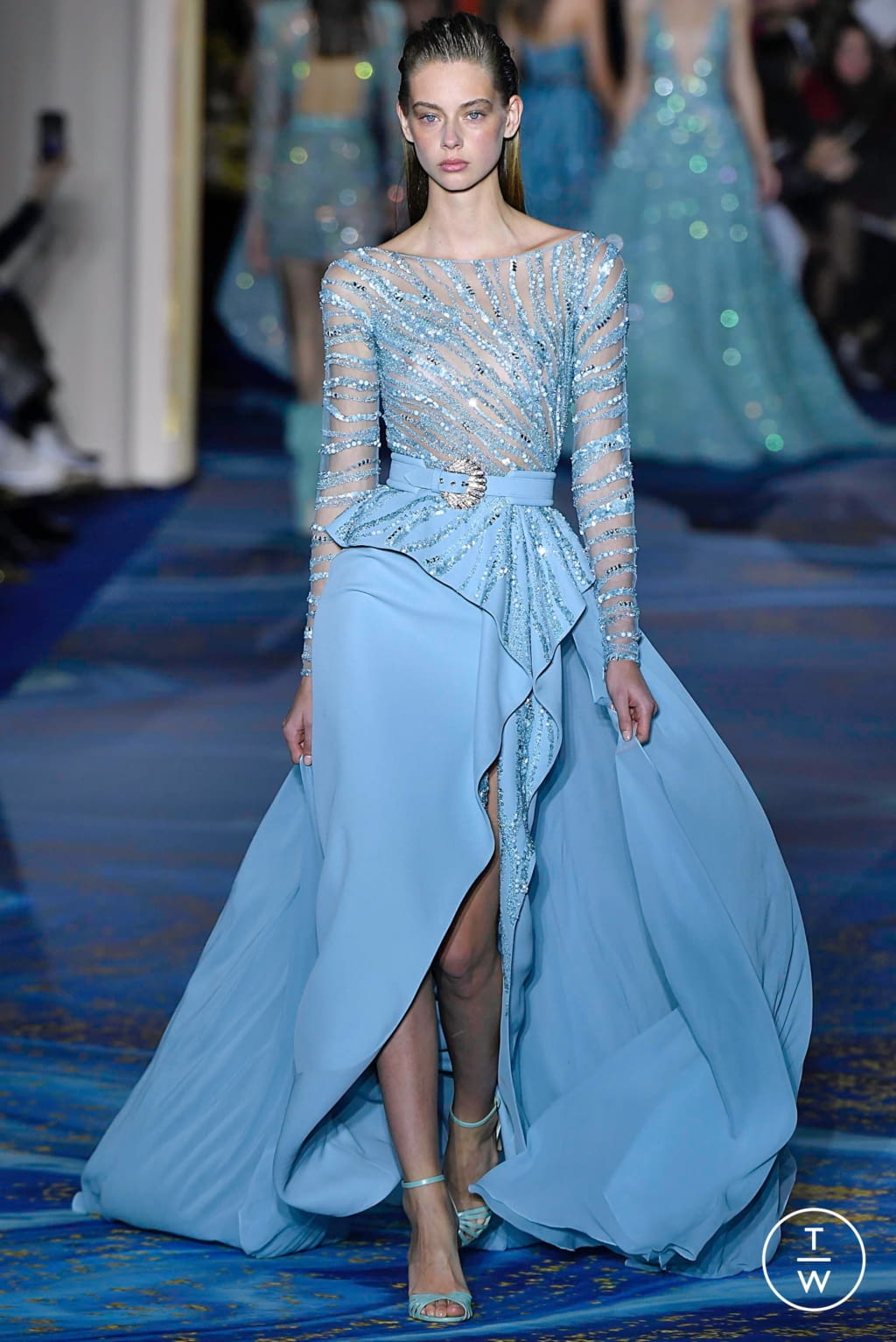 Fashion Week Paris Spring/Summer 2019 look 17 from the Zuhair Murad collection couture