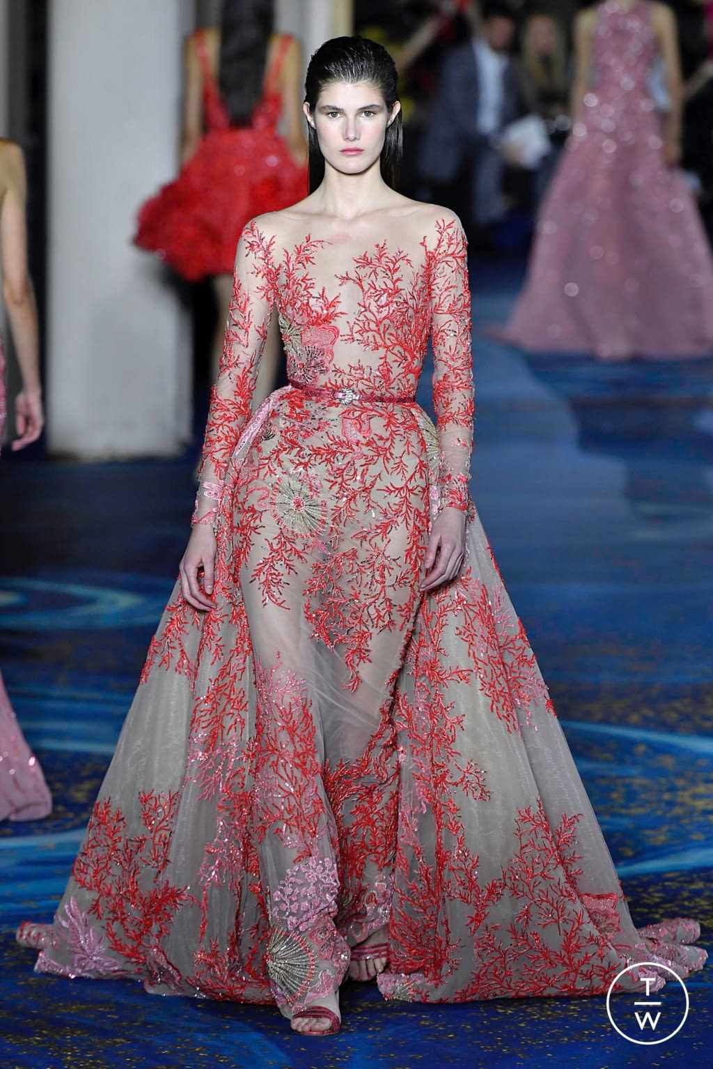 Fashion Week Paris Spring/Summer 2019 look 32 from the Zuhair Murad collection 高级定制