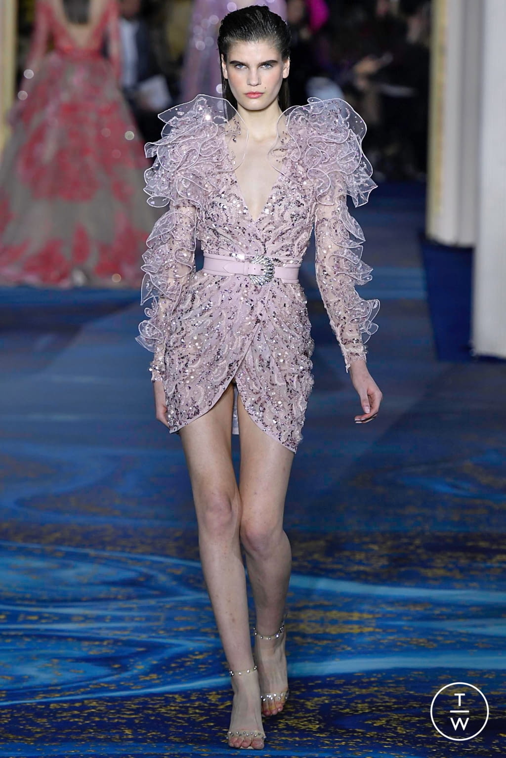 Fashion Week Paris Spring/Summer 2019 look 34 from the Zuhair Murad collection 高级定制