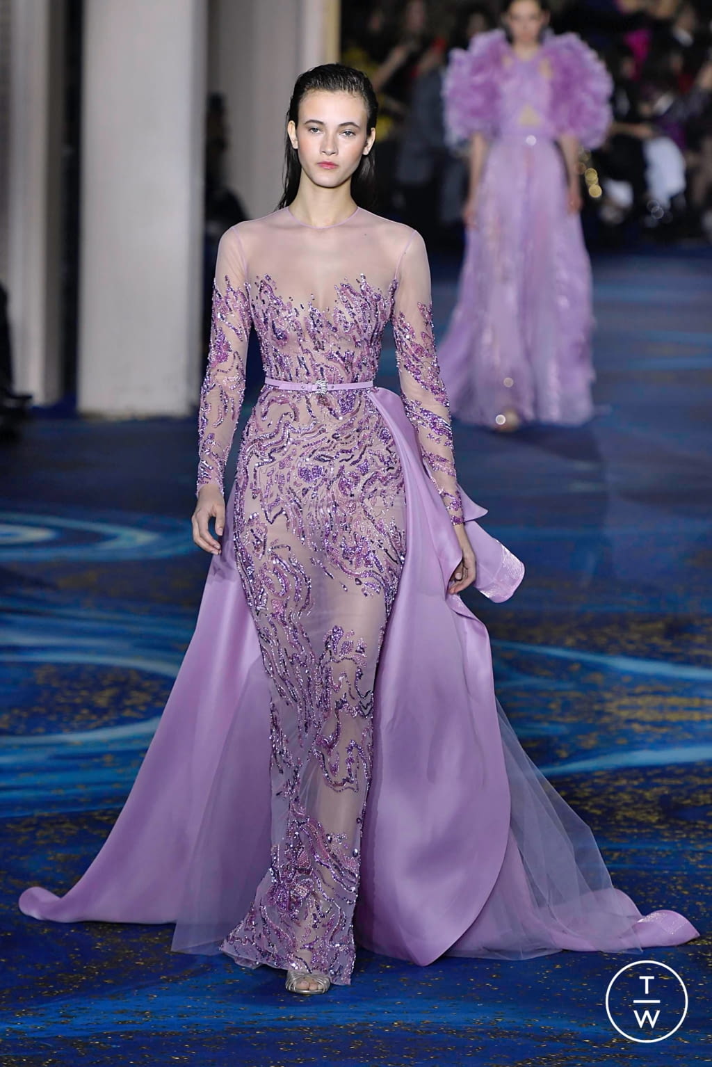 Fashion Week Paris Spring/Summer 2019 look 39 from the Zuhair Murad collection 高级定制