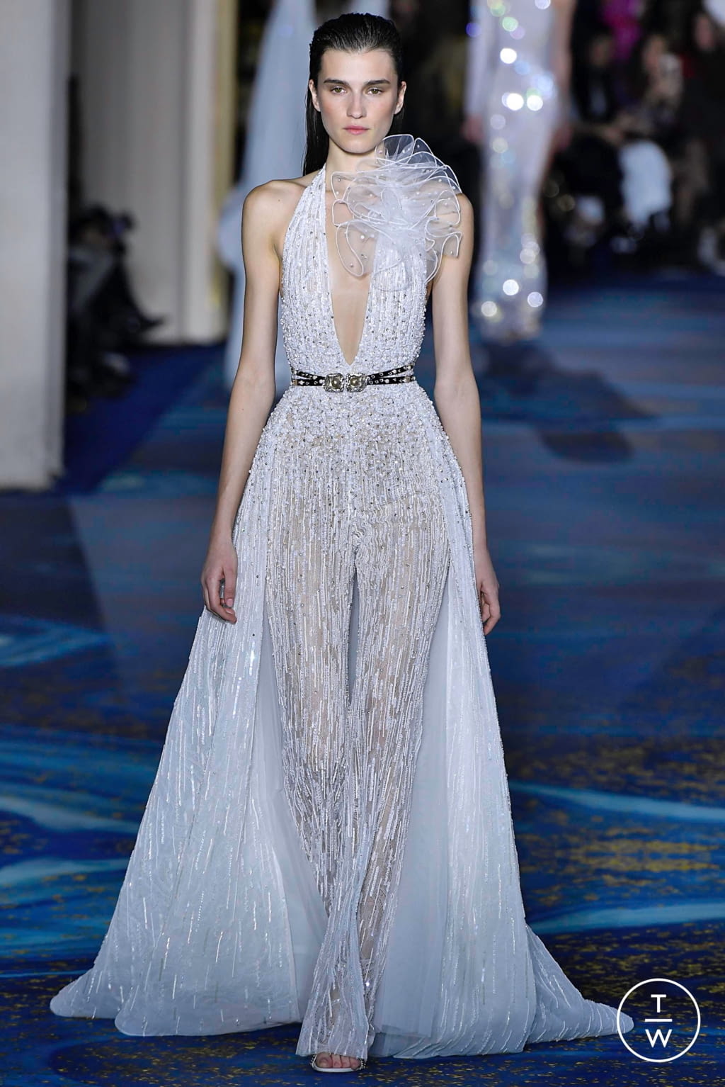 Fashion Week Paris Spring/Summer 2019 look 46 from the Zuhair Murad collection 高级定制