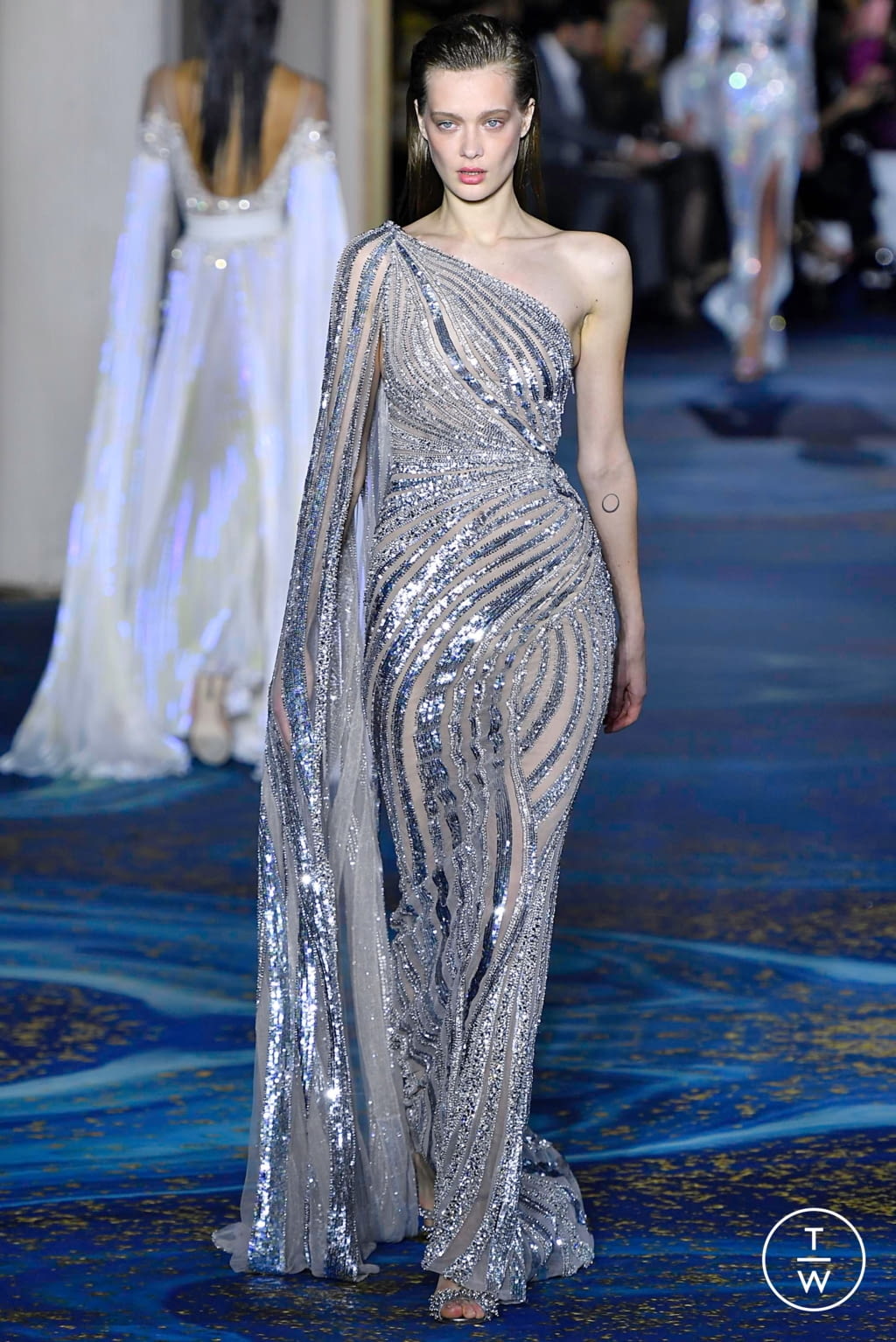 Fashion Week Paris Spring/Summer 2019 look 50 from the Zuhair Murad collection couture
