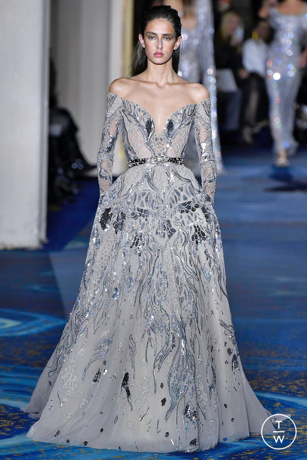 Fashion Week Paris Spring/Summer 2019 look 52 from the Zuhair Murad collection couture