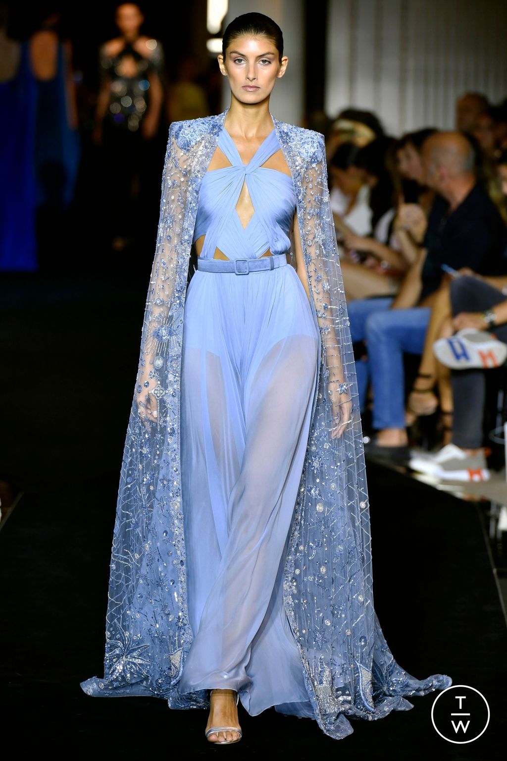 Fashion Week Paris Fall/Winter 2022 look 21 from the Zuhair Murad collection couture
