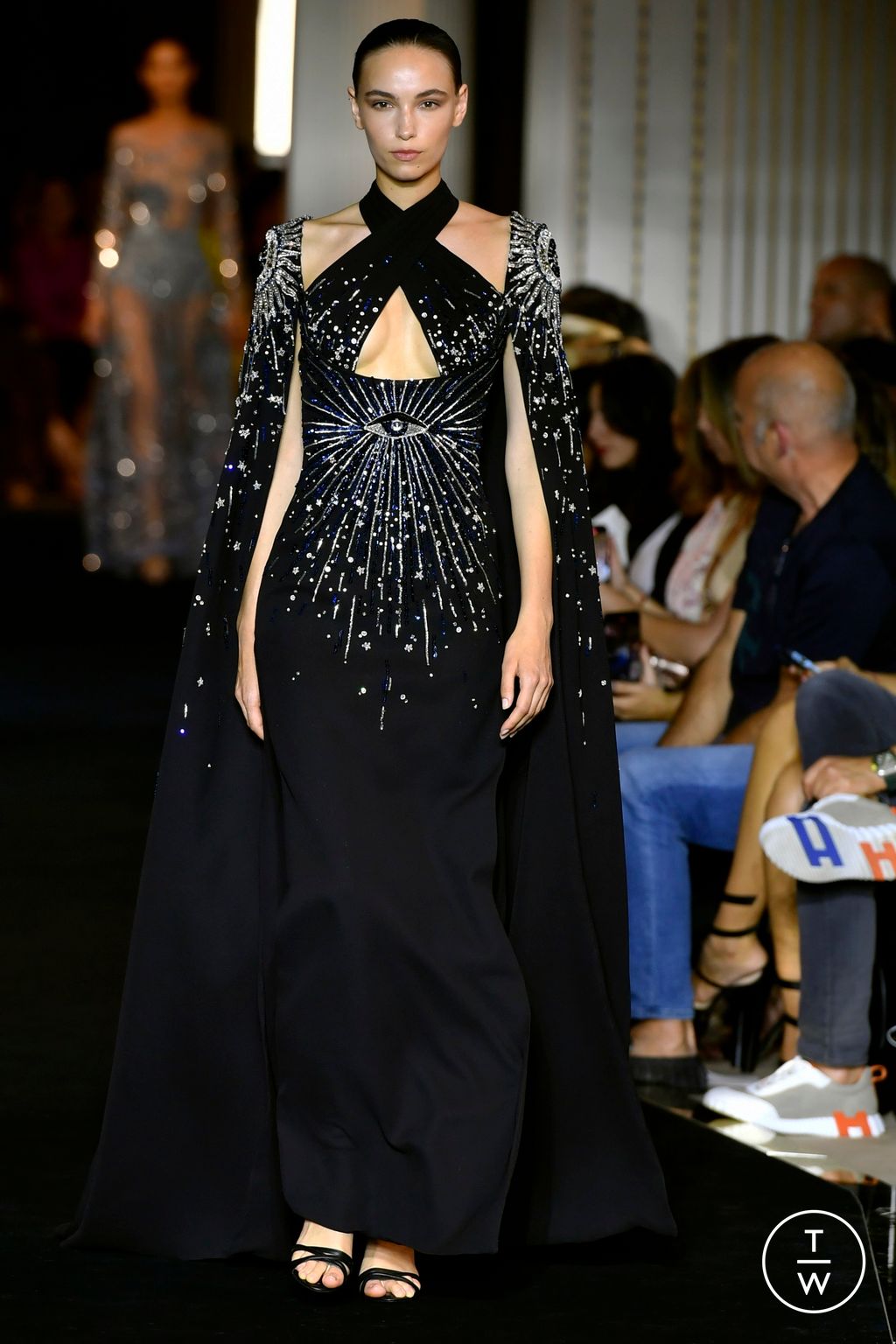 Fashion Week Paris Fall/Winter 2022 look 22 from the Zuhair Murad collection couture