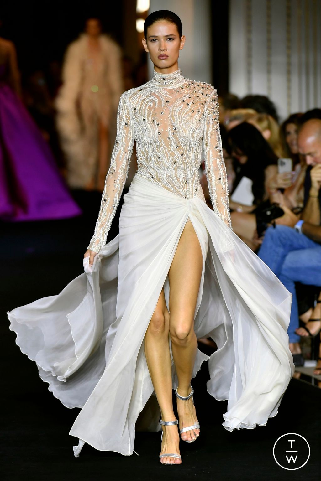 Fashion Week Paris Fall/Winter 2022 look 49 from the Zuhair Murad collection couture