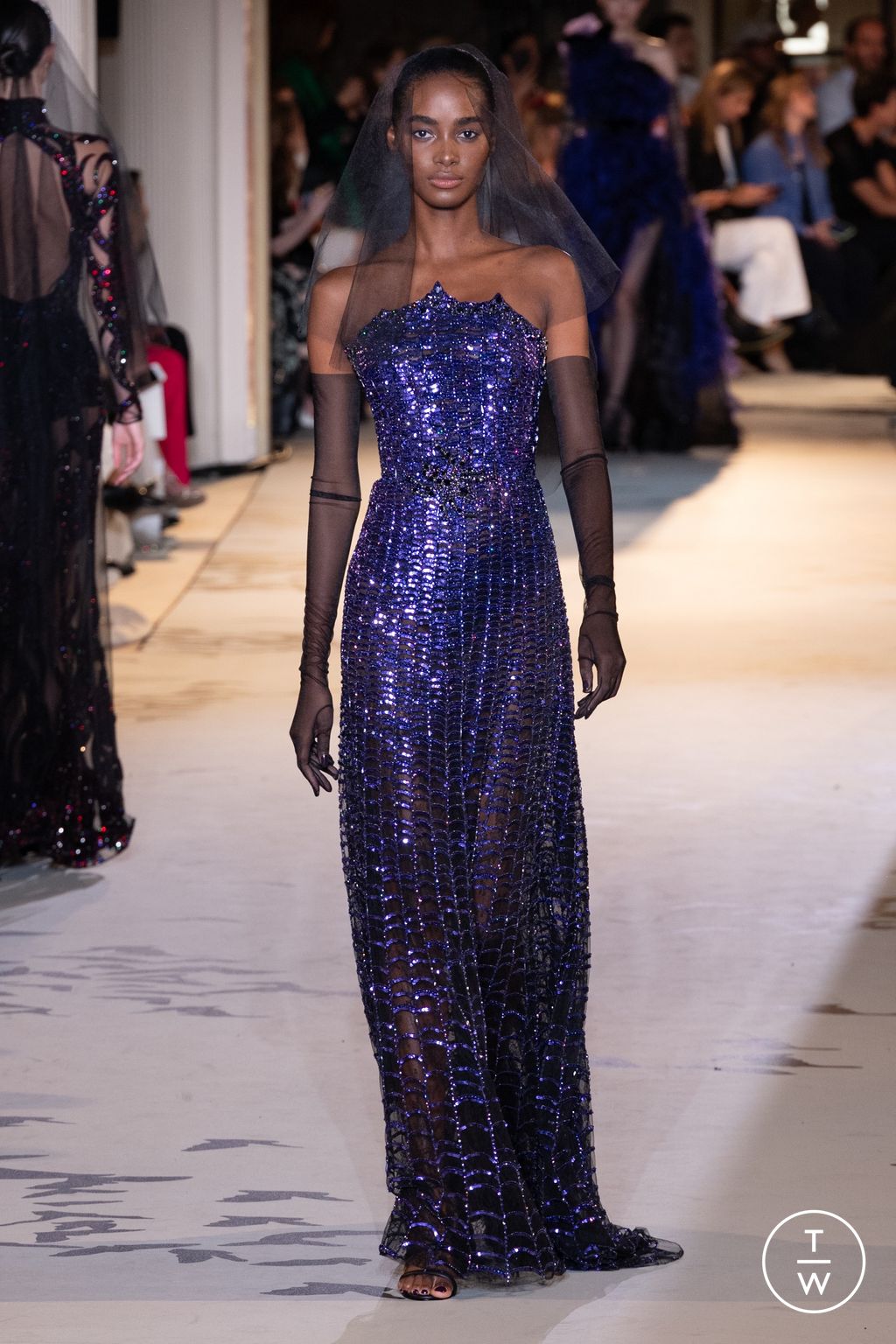 Fashion Week Paris Fall/Winter 2023 look 39 from the Zuhair Murad collection couture