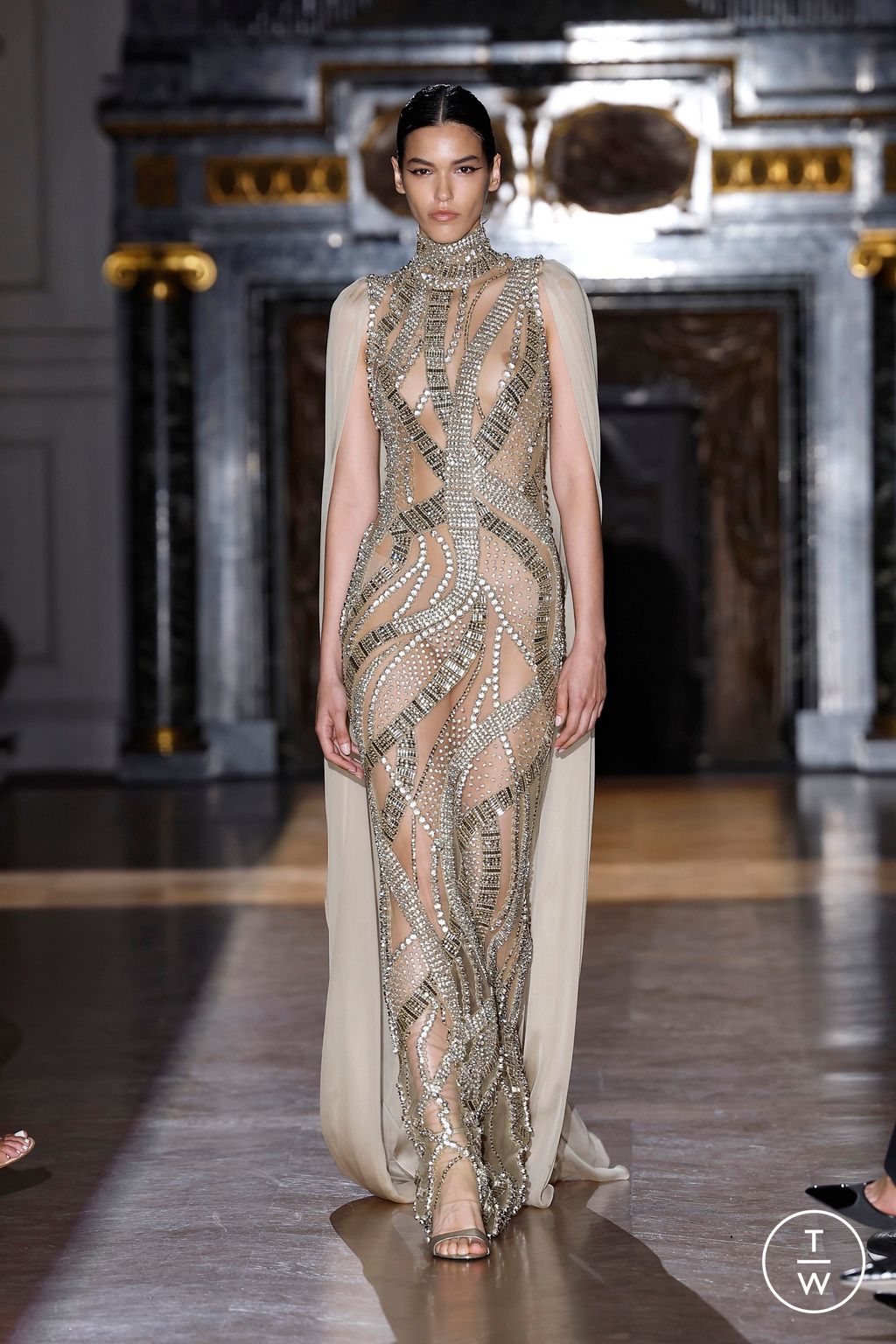 Fashion Week Paris Fall/Winter 2024 look 36 from the Zuhair Murad collection couture
