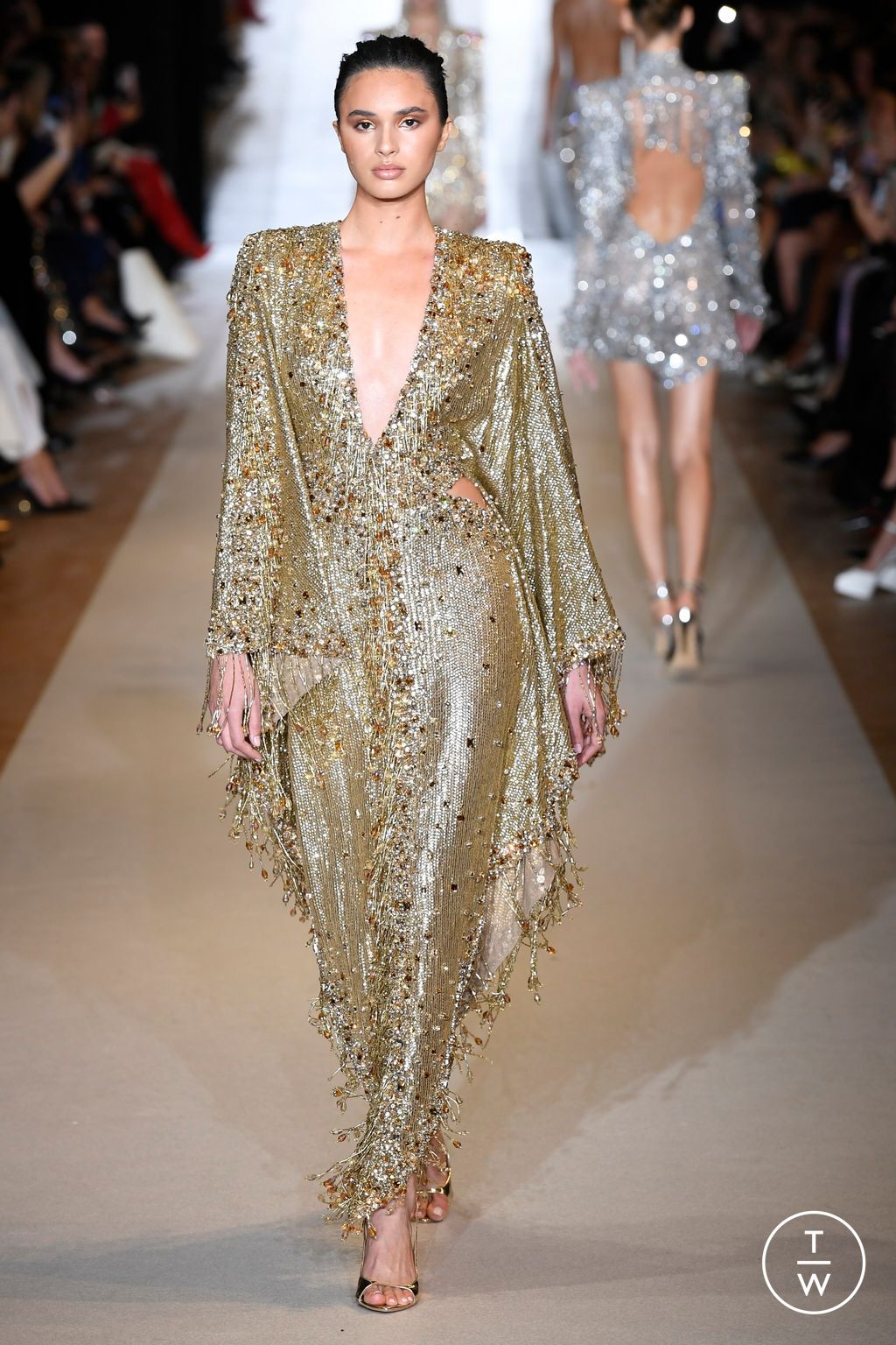 Fashion Week Paris Spring/Summer 2024 look 3 from the Zuhair Murad collection couture