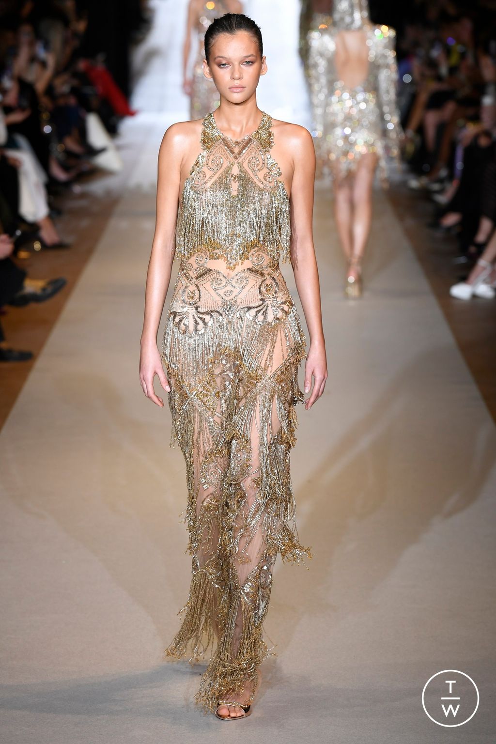 Fashion Week Paris Spring/Summer 2024 look 5 from the Zuhair Murad collection 高级定制