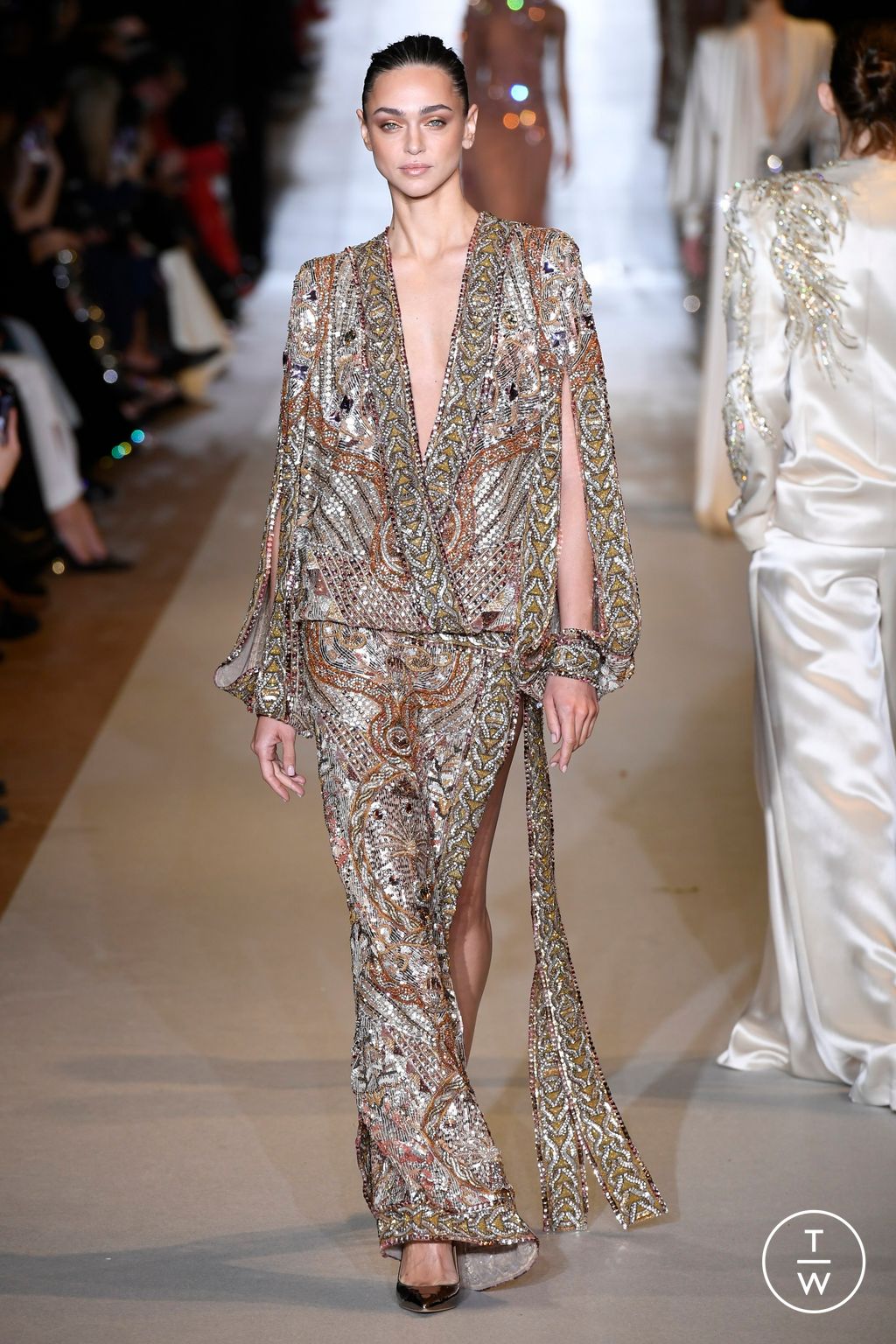 Fashion Week Paris Spring/Summer 2024 look 11 from the Zuhair Murad collection couture