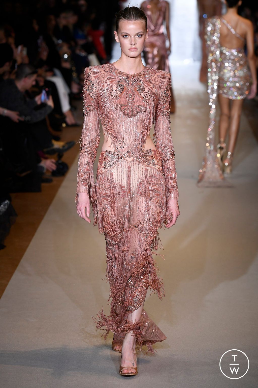 Fashion Week Paris Spring/Summer 2024 look 14 from the Zuhair Murad collection couture