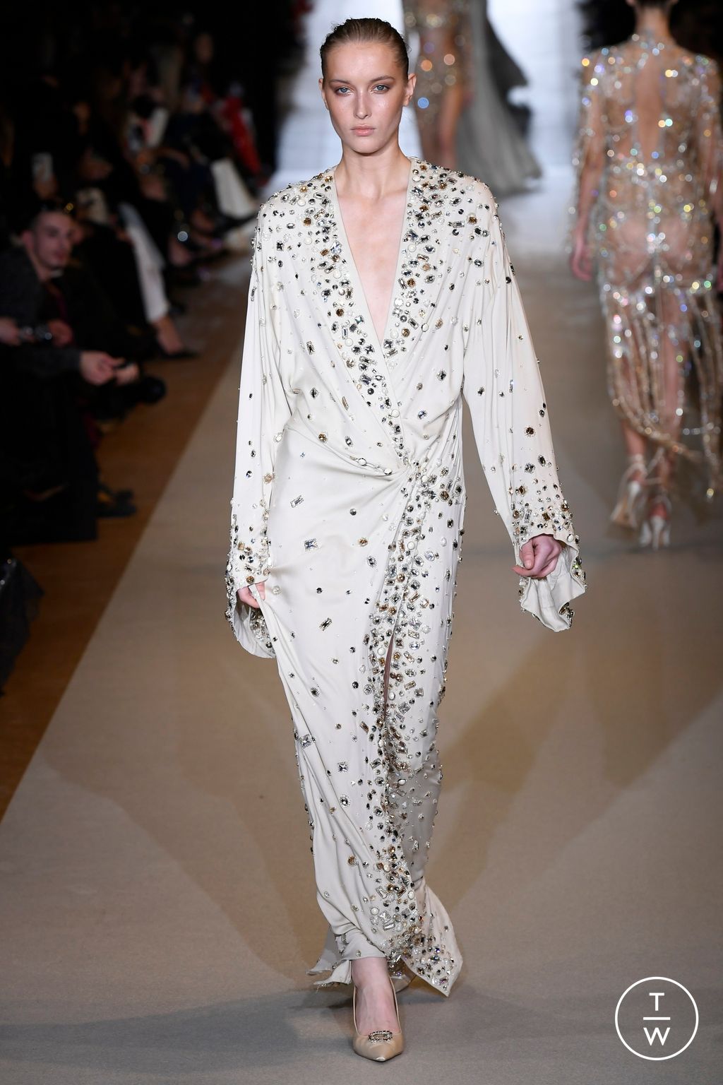 Fashion Week Paris Spring/Summer 2024 look 20 from the Zuhair Murad collection 高级定制
