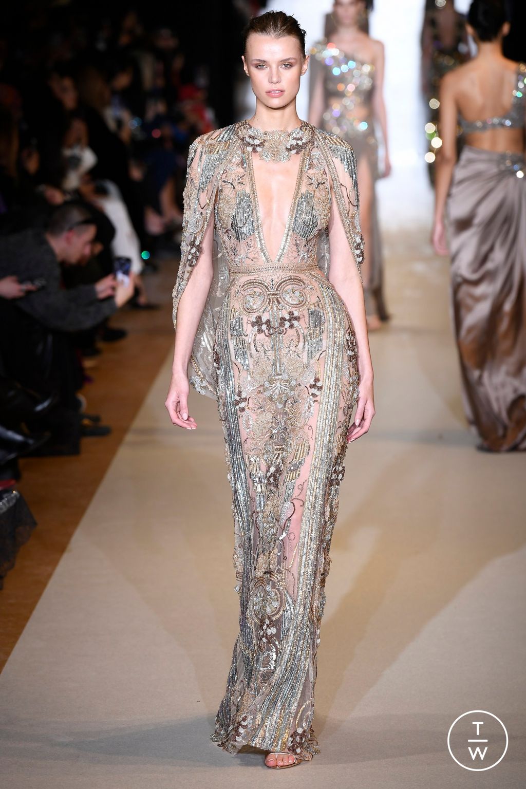 Fashion Week Paris Spring/Summer 2024 look 39 from the Zuhair Murad collection couture