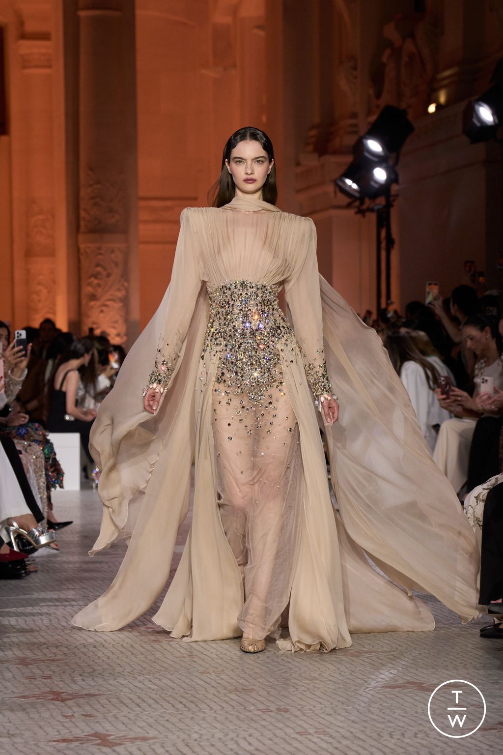 Fashion Week Paris Fall/Winter 2025 look 2 from the Zuhair Murad collection couture