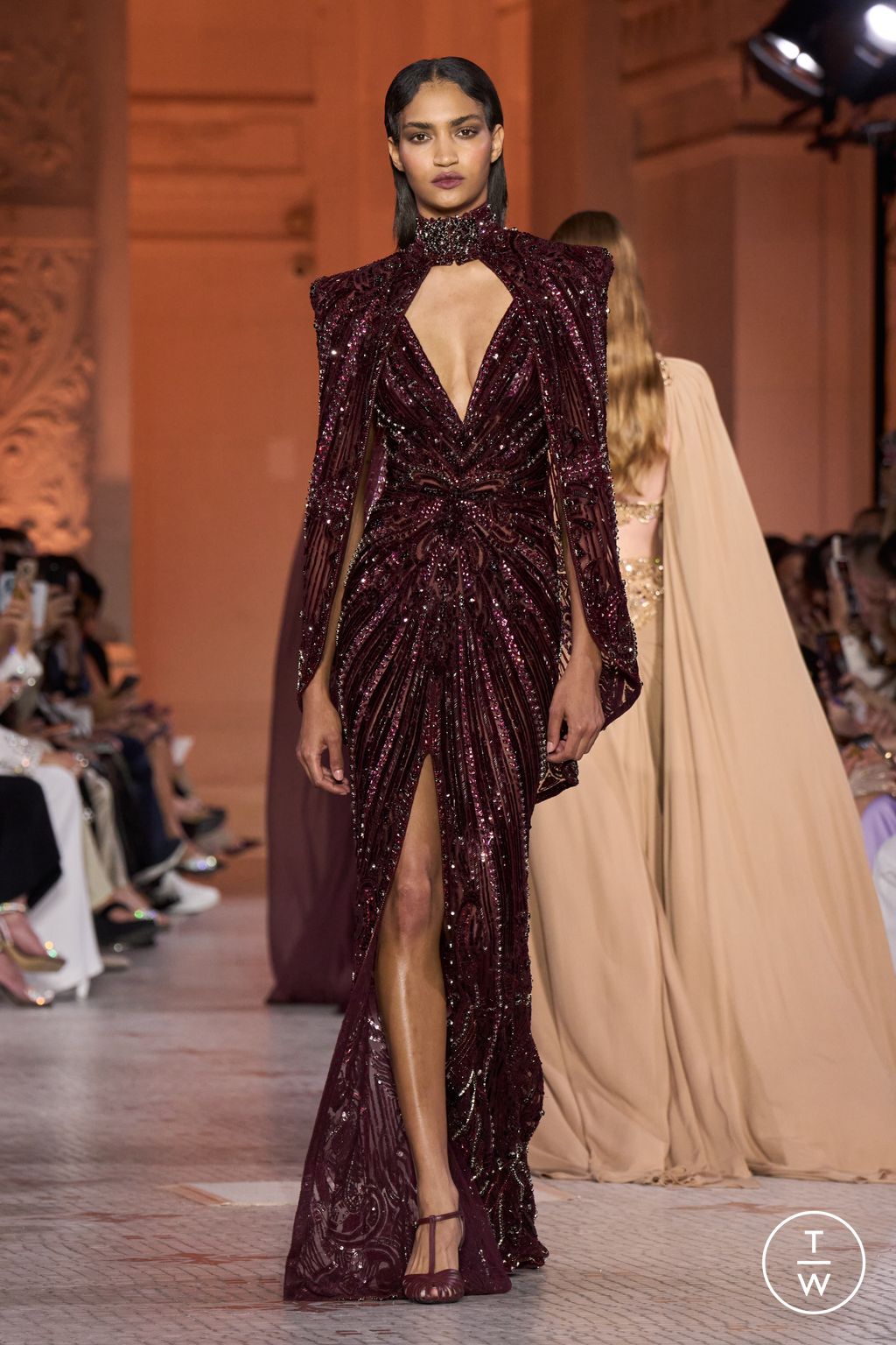 Fashion Week Paris Fall/Winter 2025 look 12 from the Zuhair Murad collection couture