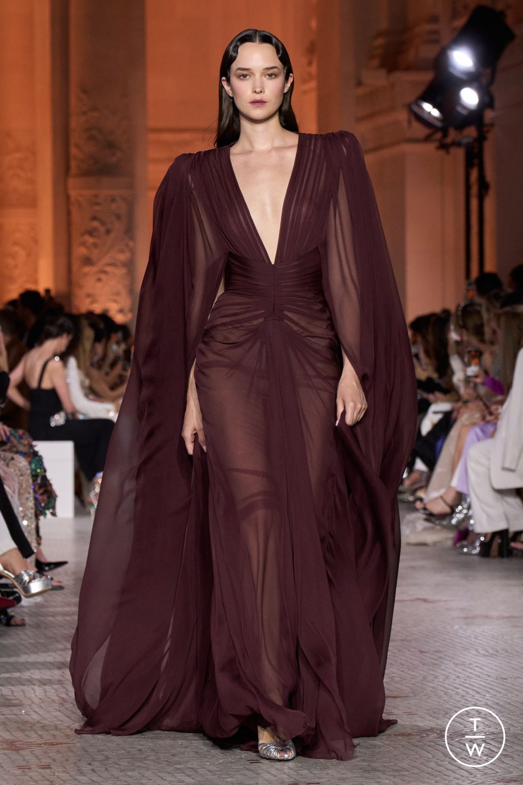 Fashion Week Paris Fall/Winter 2025 look 13 from the Zuhair Murad collection couture