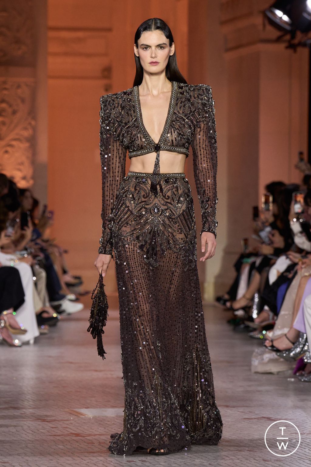 Fashion Week Paris Fall/Winter 2025 look 21 from the Zuhair Murad collection couture