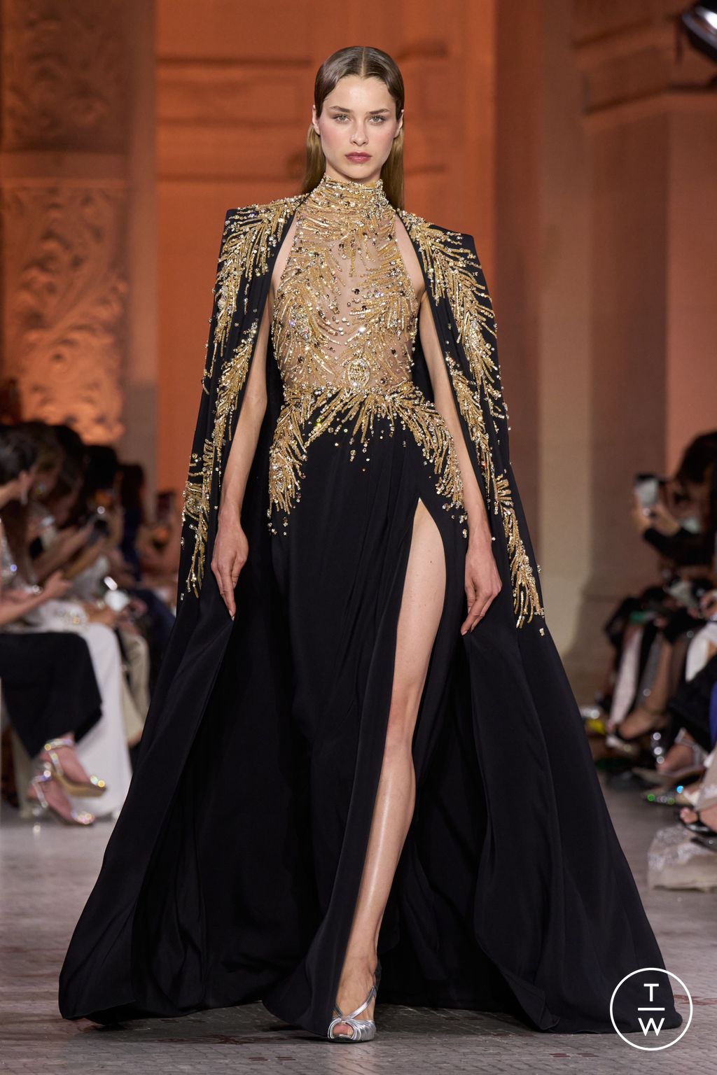 Fashion Week Paris Fall/Winter 2025 look 24 from the Zuhair Murad collection couture