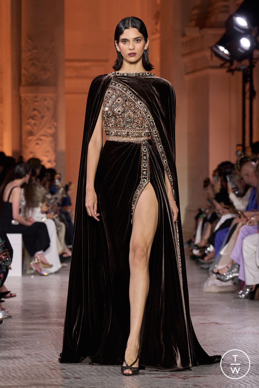 Fashion Week Paris Fall/Winter 2025 look 45 from the Zuhair Murad collection couture