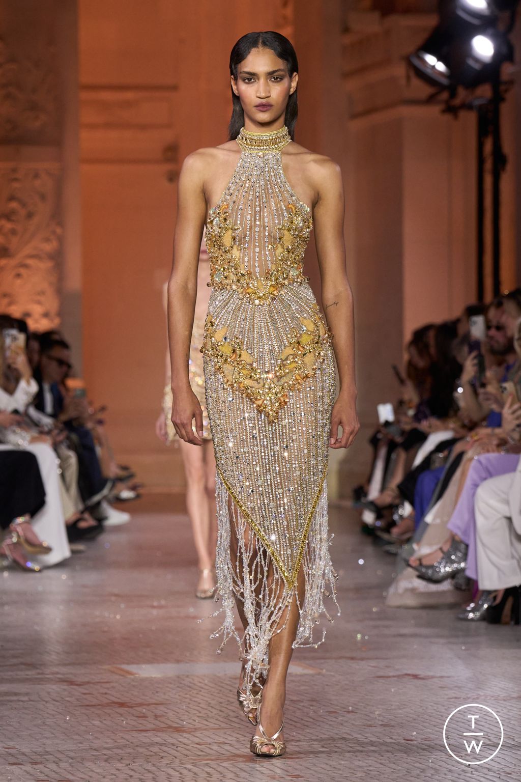 Fashion Week Paris Fall/Winter 2025 look 48 from the Zuhair Murad collection couture