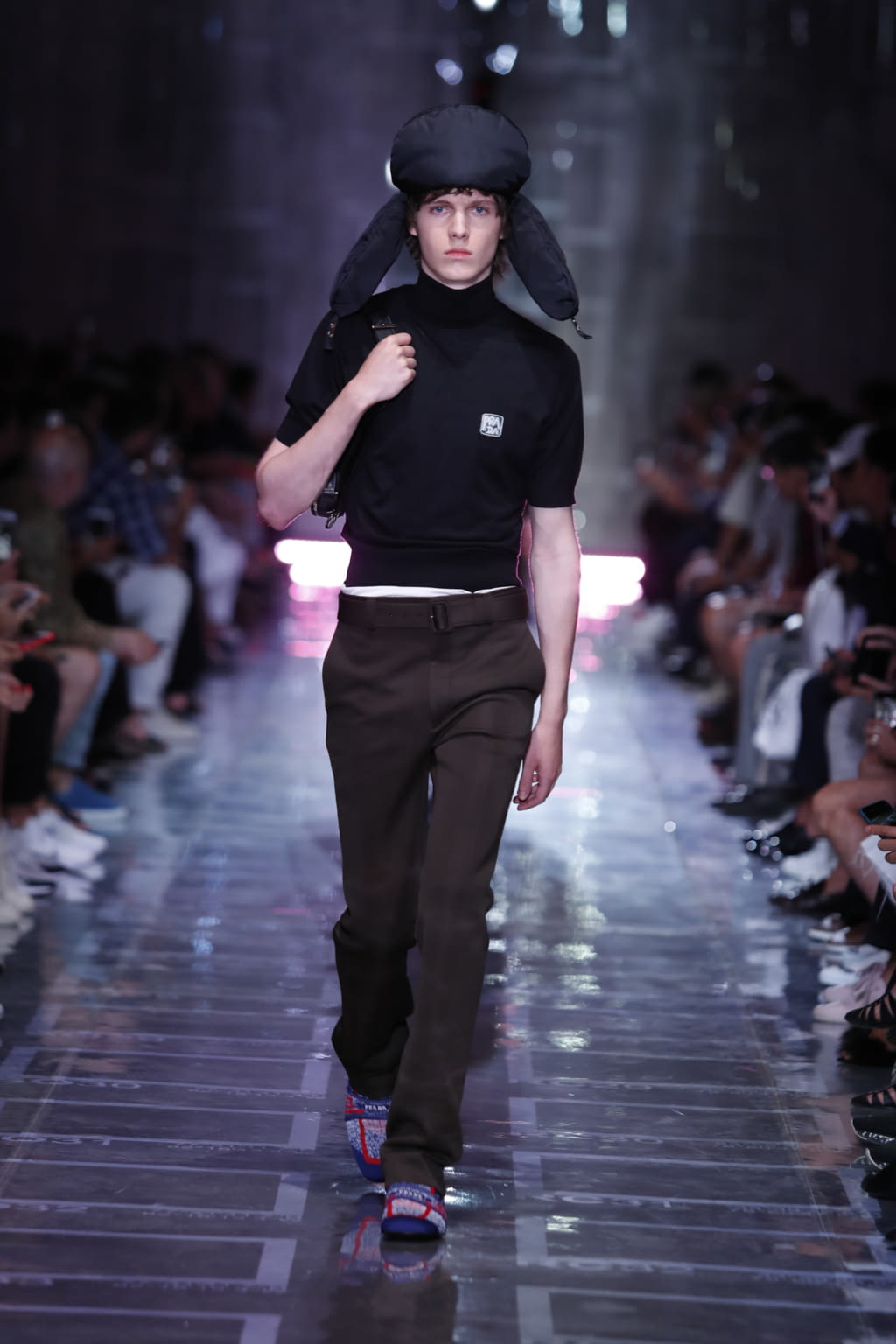 Fashion Week Milan Spring/Summer 2019 look 1 from the Prada collection menswear
