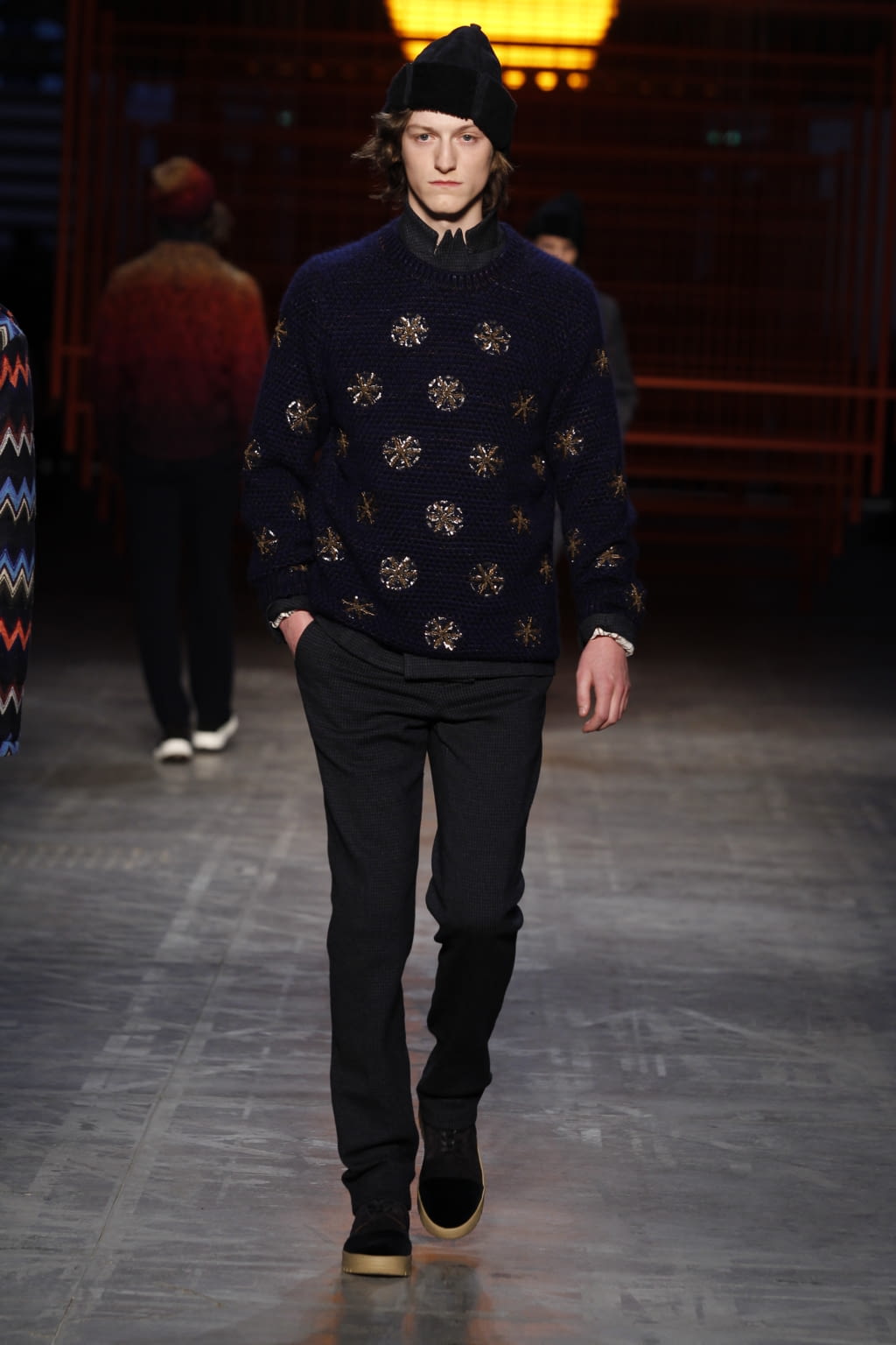 Fashion Week Milan Fall/Winter 2017 look 13 from the Missoni collection menswear