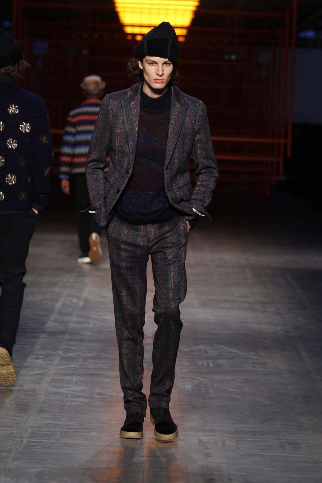 Fashion Week Milan Fall/Winter 2017 look 14 from the Missoni collection menswear